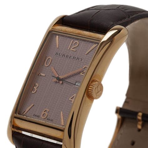 Burberry Heritage Brown Dial Brown Leather Unisex Watch BU3000